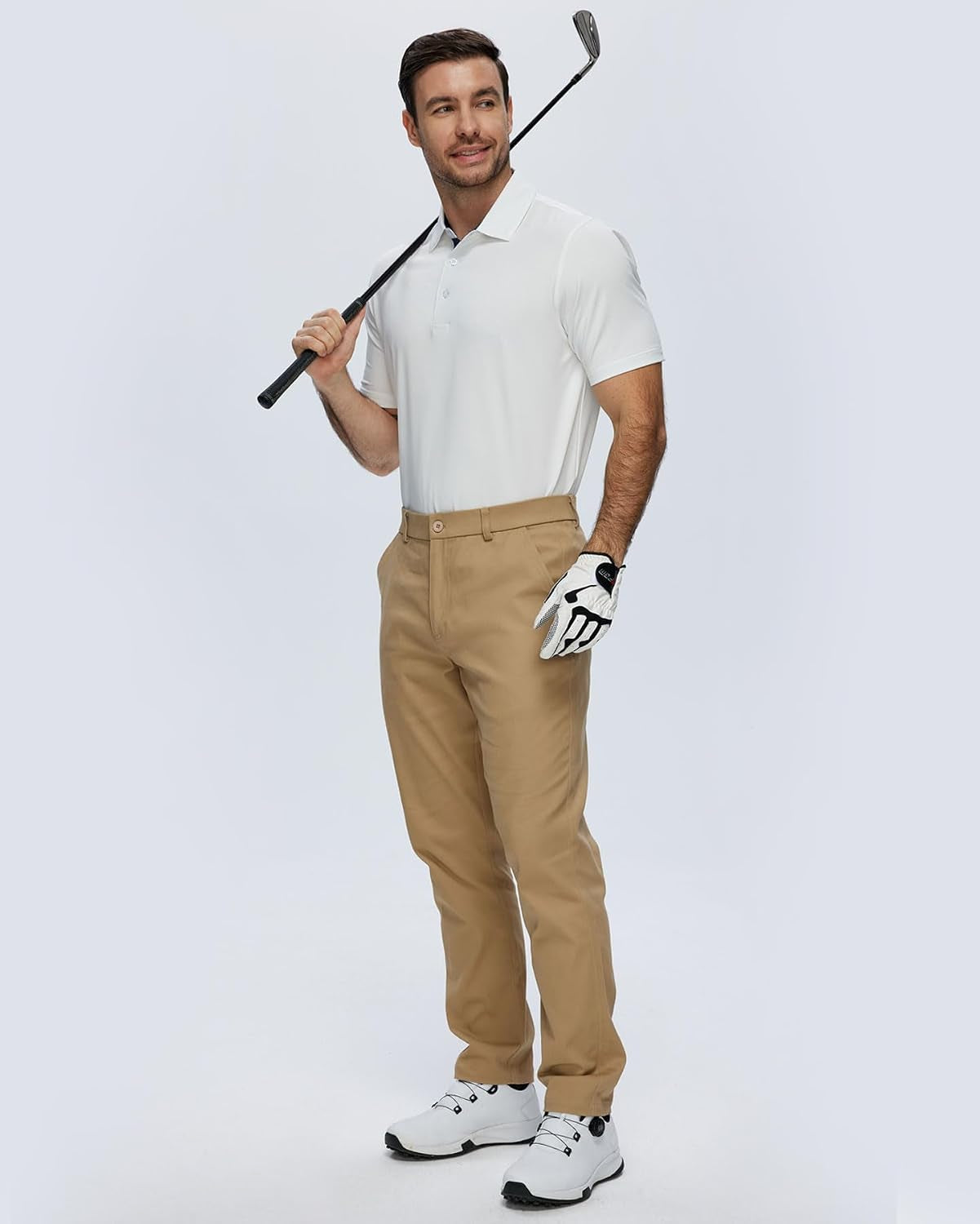 3 Pack Mens Polo Shirts Short Sleeve Dry Fit Golf Business Casual
